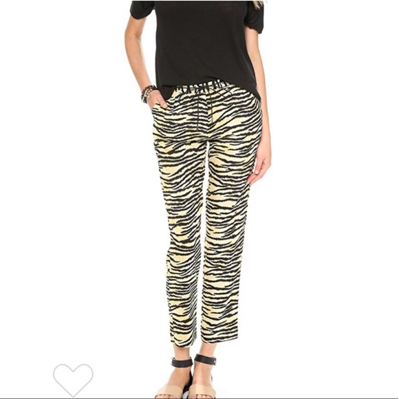 Scotch & Soda Pants - Maison Scotch Soda 10 Polyester Animal Tiger Pants